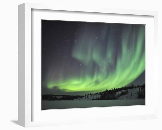 Aurora Borealis Over Prosperous Lake, Canada-Stocktrek Images-Framed Photographic Print