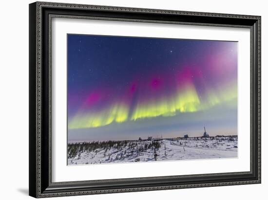 Aurora Borealis Seen from Churchill, Manitoba, Canada-Stocktrek Images-Framed Photographic Print