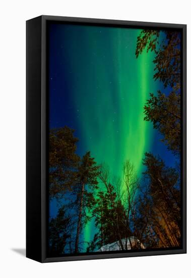 Aurora Borealis (The Northern Lights) over Kakslauttanen Igloo West Village, Saariselka, Finland-Laura Grier-Framed Premier Image Canvas