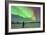 Aurora Borealis with Vega and Arcturus Stars over Churchill, Manitoba, Canada-Stocktrek Images-Framed Photographic Print