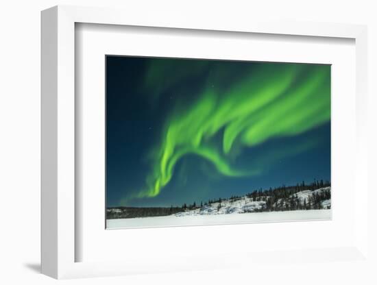 Aurora Borealis, Yellowknife, Northwest Territories, Canada.-Michael DeFreitas-Framed Photographic Print