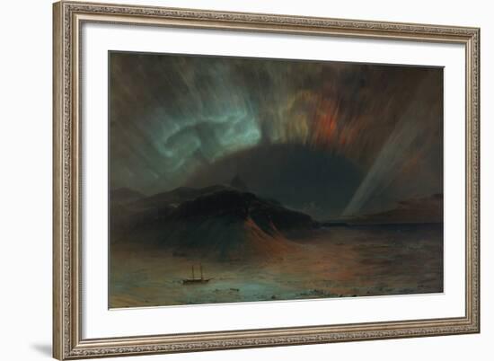 Aurora Borealis-Frederic Edwin Church-Framed Premium Giclee Print