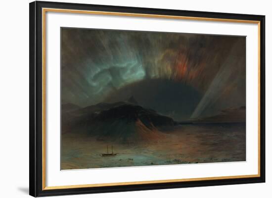 Aurora Borealis-Frederic Edwin Church-Framed Premium Giclee Print