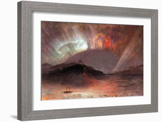 Aurora Borealis-Frederic Edwin Church-Framed Premium Giclee Print