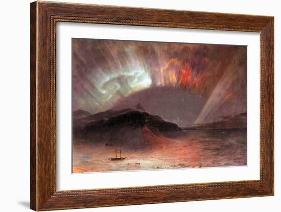 Aurora Borealis-Frederic Edwin Church-Framed Art Print