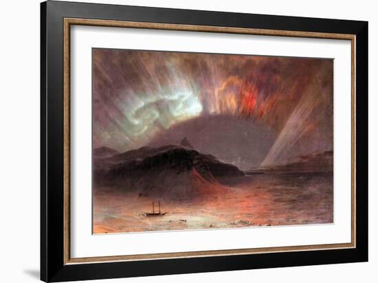 Aurora Borealis-Frederic Edwin Church-Framed Art Print