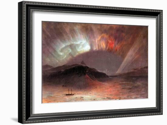 Aurora Borealis-Frederic Edwin Church-Framed Art Print