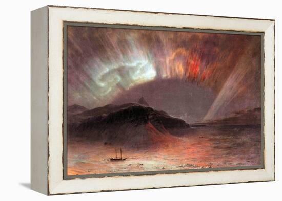 Aurora Borealis-Frederic Edwin Church-Framed Stretched Canvas