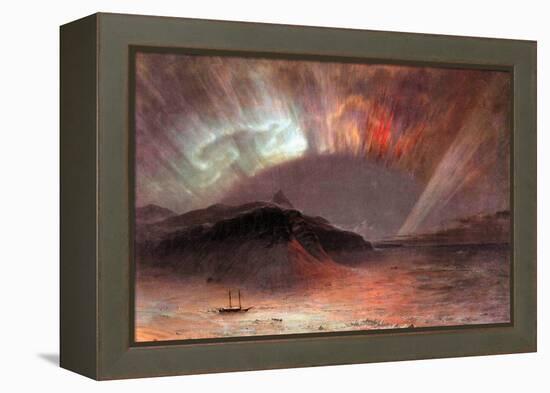 Aurora Borealis-Frederic Edwin Church-Framed Stretched Canvas