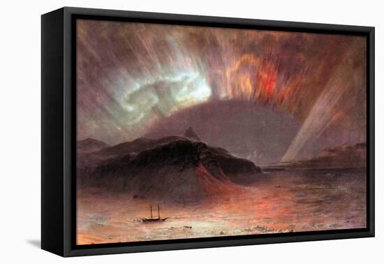 Aurora Borealis-Frederic Edwin Church-Framed Stretched Canvas