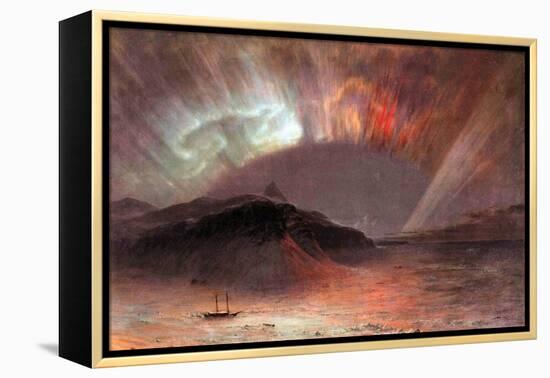 Aurora Borealis-Frederic Edwin Church-Framed Stretched Canvas