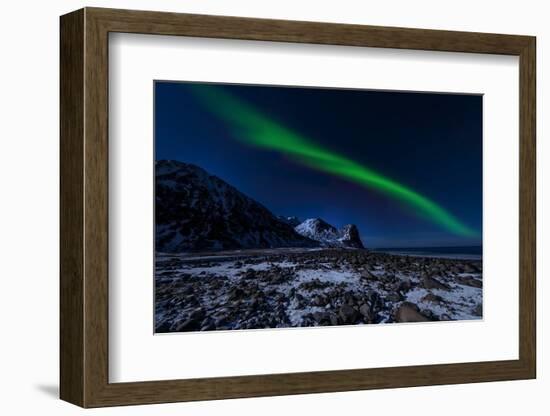 Aurora Borelis in Norway 4-Philippe Sainte-Laudy-Framed Photographic Print