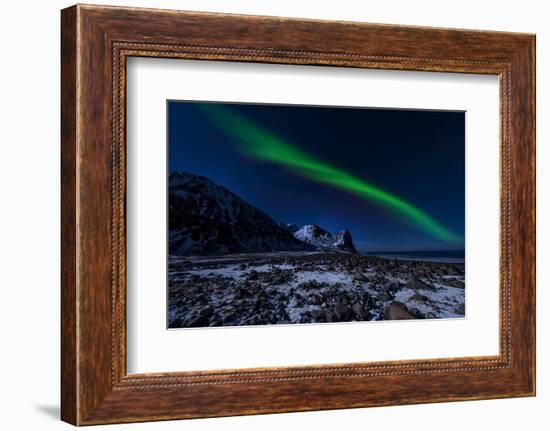 Aurora Borelis in Norway 4-Philippe Sainte-Laudy-Framed Photographic Print