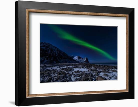 Aurora Borelis in Norway 4-Philippe Sainte-Laudy-Framed Photographic Print