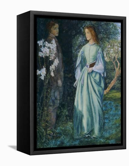 Aurora Leigh's Dismissal of Romney (The Tryst)-Arthur Hughes-Framed Premier Image Canvas