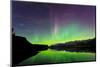 Aurora (Northern Lights) reflected in Lower Kananaskis Lake, Peter Laugheed Provincial Park, Canada-Miles Ertman-Mounted Photographic Print