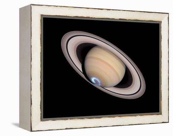 Aurora on Saturn-null-Framed Premier Image Canvas