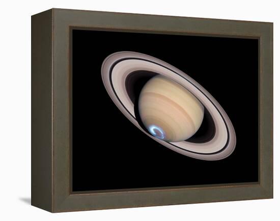 Aurora on Saturn-null-Framed Premier Image Canvas