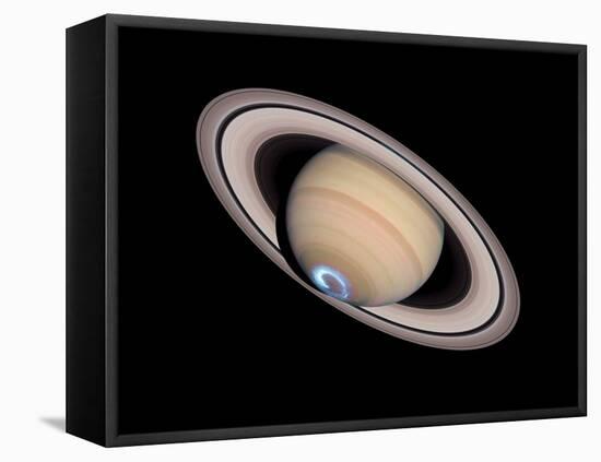 Aurora on Saturn-null-Framed Premier Image Canvas