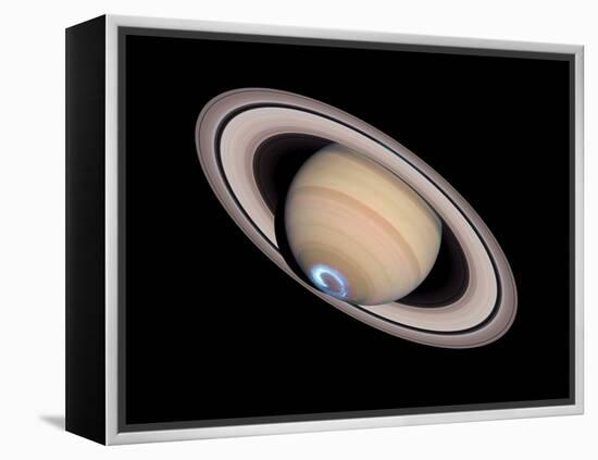 Aurora on Saturn-null-Framed Premier Image Canvas