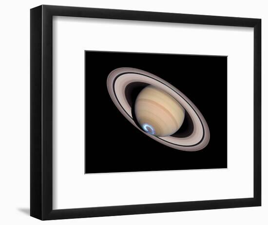 Aurora on Saturn-null-Framed Premium Photographic Print