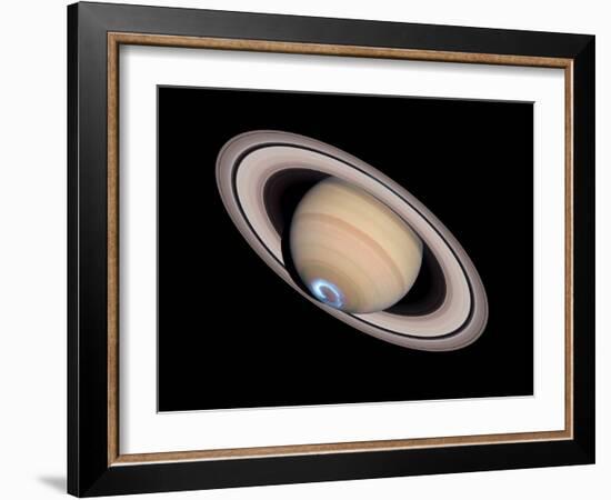 Aurora on Saturn-null-Framed Photographic Print