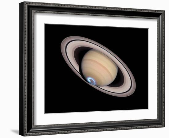 Aurora on Saturn-null-Framed Photographic Print