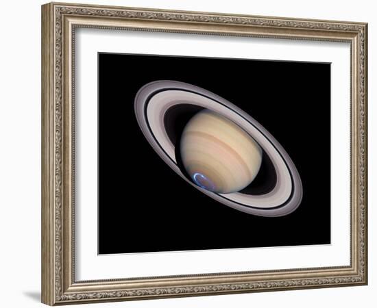 Aurora on Saturn-null-Framed Photographic Print