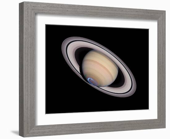 Aurora on Saturn-null-Framed Photographic Print