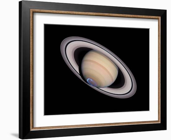 Aurora on Saturn-null-Framed Photographic Print