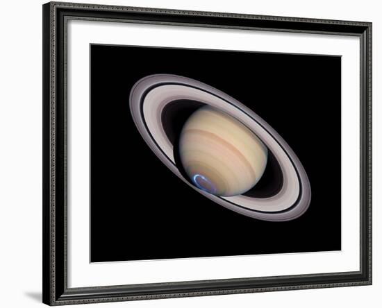 Aurora on Saturn--Framed Photographic Print
