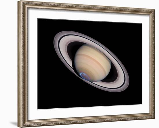 Aurora on Saturn-null-Framed Photographic Print