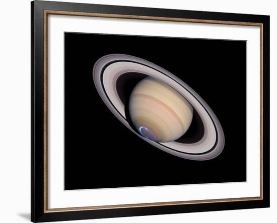 Aurora on Saturn-null-Framed Photographic Print