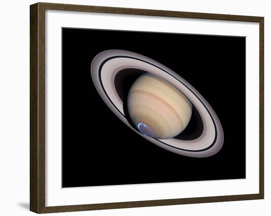 Aurora on Saturn-null-Framed Photographic Print