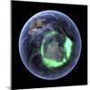 Aurora Over Antarctica, Satellite Image-null-Mounted Premium Photographic Print