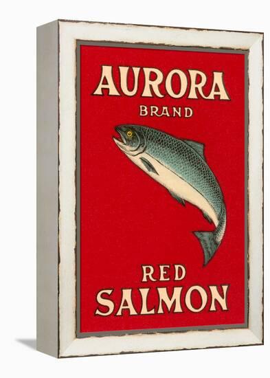 Aurora Red Salmon-null-Framed Stretched Canvas