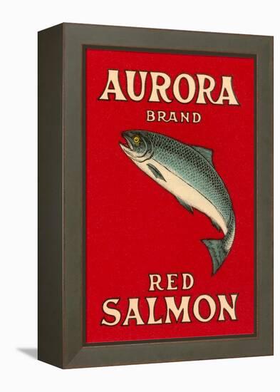 Aurora Red Salmon-null-Framed Stretched Canvas