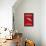 Aurora Red Salmon-null-Framed Stretched Canvas displayed on a wall