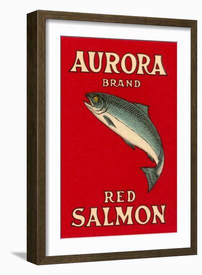 Aurora Red Salmon-null-Framed Art Print