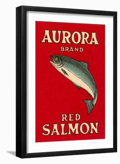 Aurora Red Salmon-null-Framed Art Print