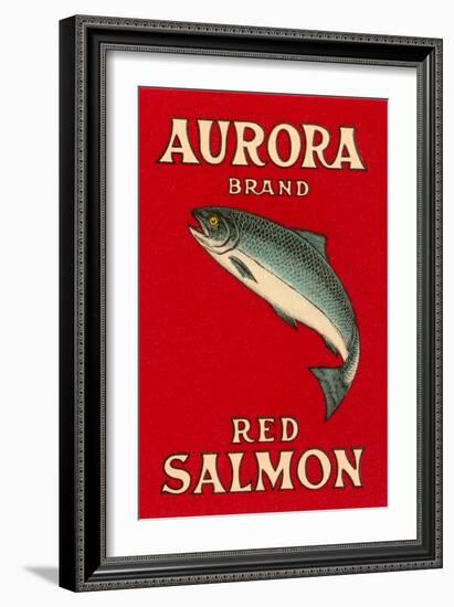 Aurora Red Salmon-null-Framed Art Print