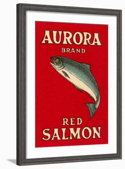 Aurora Red Salmon-null-Framed Art Print