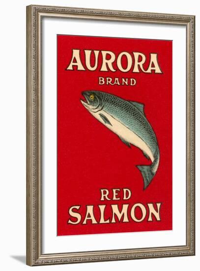 Aurora Red Salmon-null-Framed Art Print