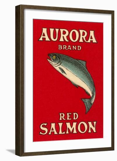 Aurora Red Salmon-null-Framed Art Print