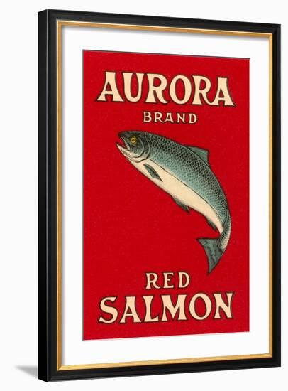 Aurora Red Salmon-null-Framed Art Print