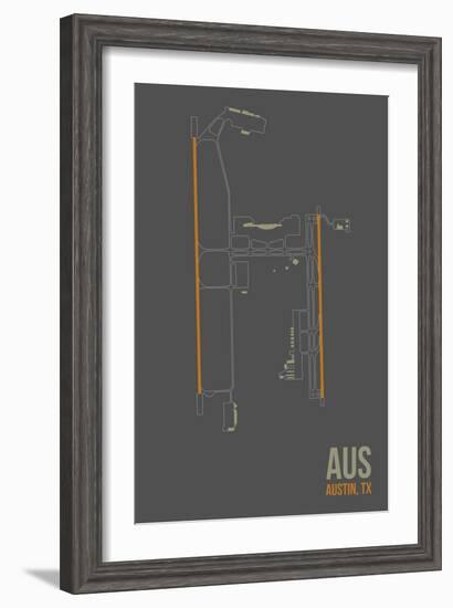 AUS Airport Layout-08 Left-Framed Giclee Print