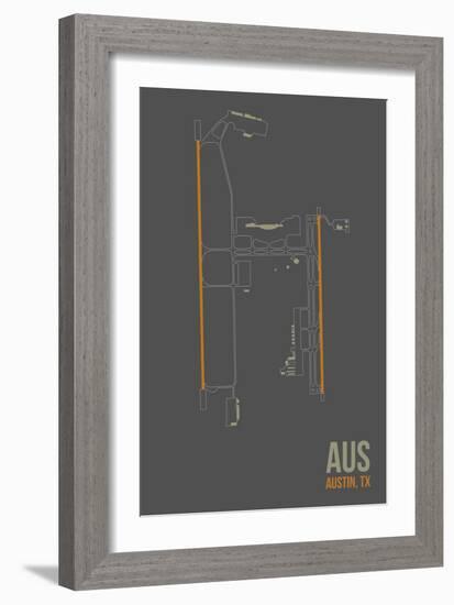 AUS Airport Layout-08 Left-Framed Giclee Print