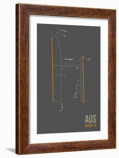 AUS Airport Layout-08 Left-Framed Giclee Print