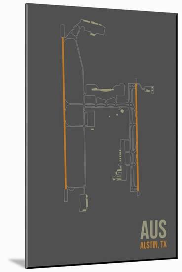 AUS Airport Layout-08 Left-Mounted Giclee Print