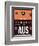 AUS Austin Luggage Tag 2-NaxArt-Framed Art Print